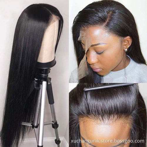 Uniky New Arrival Virgin Cambodian Human Hair Wigs For Black Women, Cambodian Water Wavy Curly Human Hair Lace Front Wigs 13*6